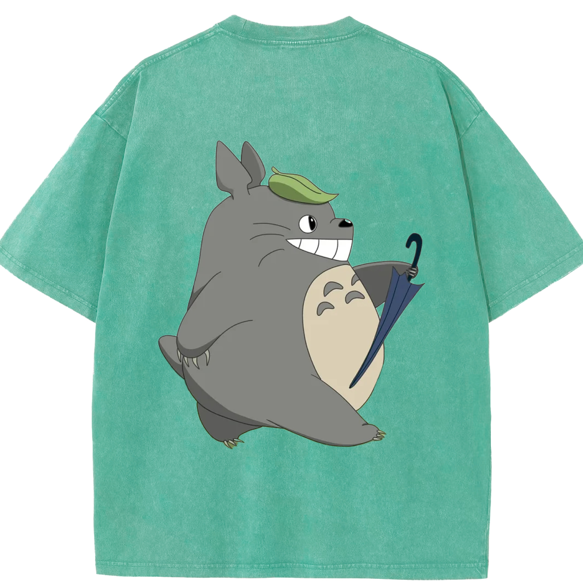 （画像用） となりのトトロ 草壁メイ 草壁サツキ My Neighbor Totoro Satsuki Kusakabe Mei Kusakabe 綿100% ヴィンテージ風 半袖Tシャツ（背面プリント）